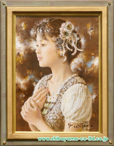 日高康志「啓」油彩 4号 :: 絵画買取・販売 - シバヤマ