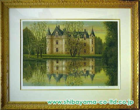 西村龍介「古城」リトグラフ :: 絵画買取・販売 - シバヤマ