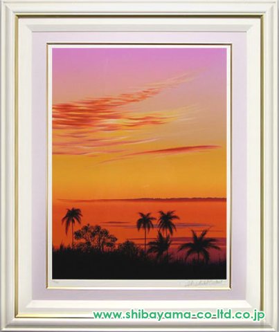 ミッシェル・バテュ「サンセットビーチ」シルクスクリーン :: 絵画買取