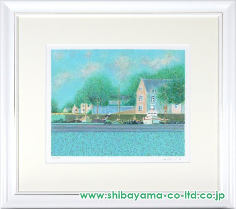 アンドレ・ブーリエ「夏の港」リトグラフ :: 絵画買取・販売 - シバヤマ