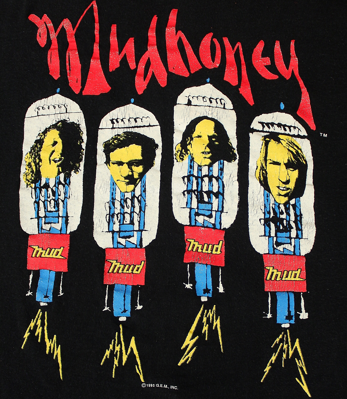 Vintage 90s Mudhoney T-Shirt // Piece of Cake '92 Tour — Hellhound