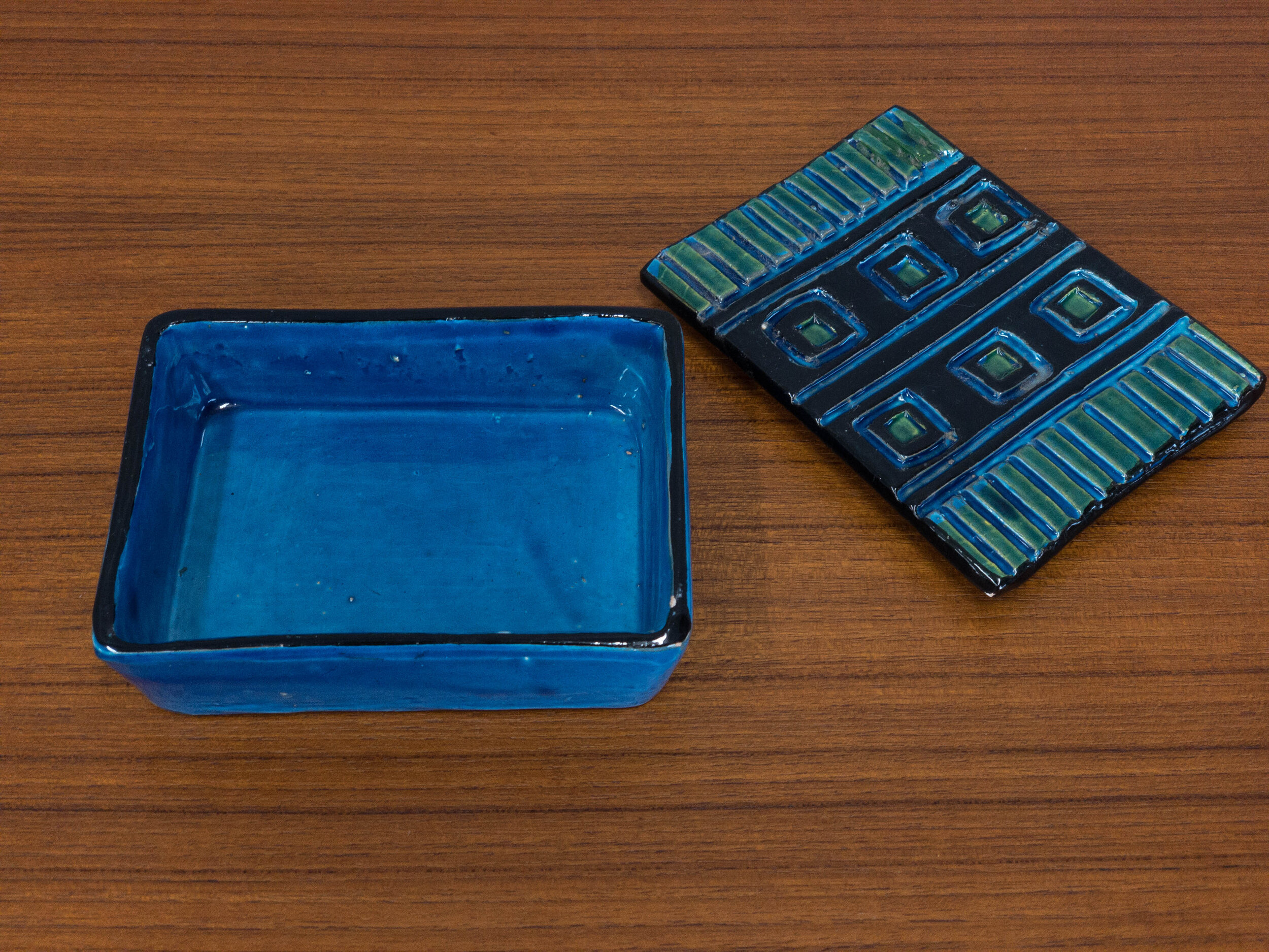 Bitossi 'Rimini Blue' Pottery Box - $75 — Vintage Modern Maine