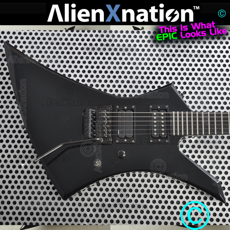Jackson Kelly Black Blood Neck Through Guitar — AXN™ Guitars
