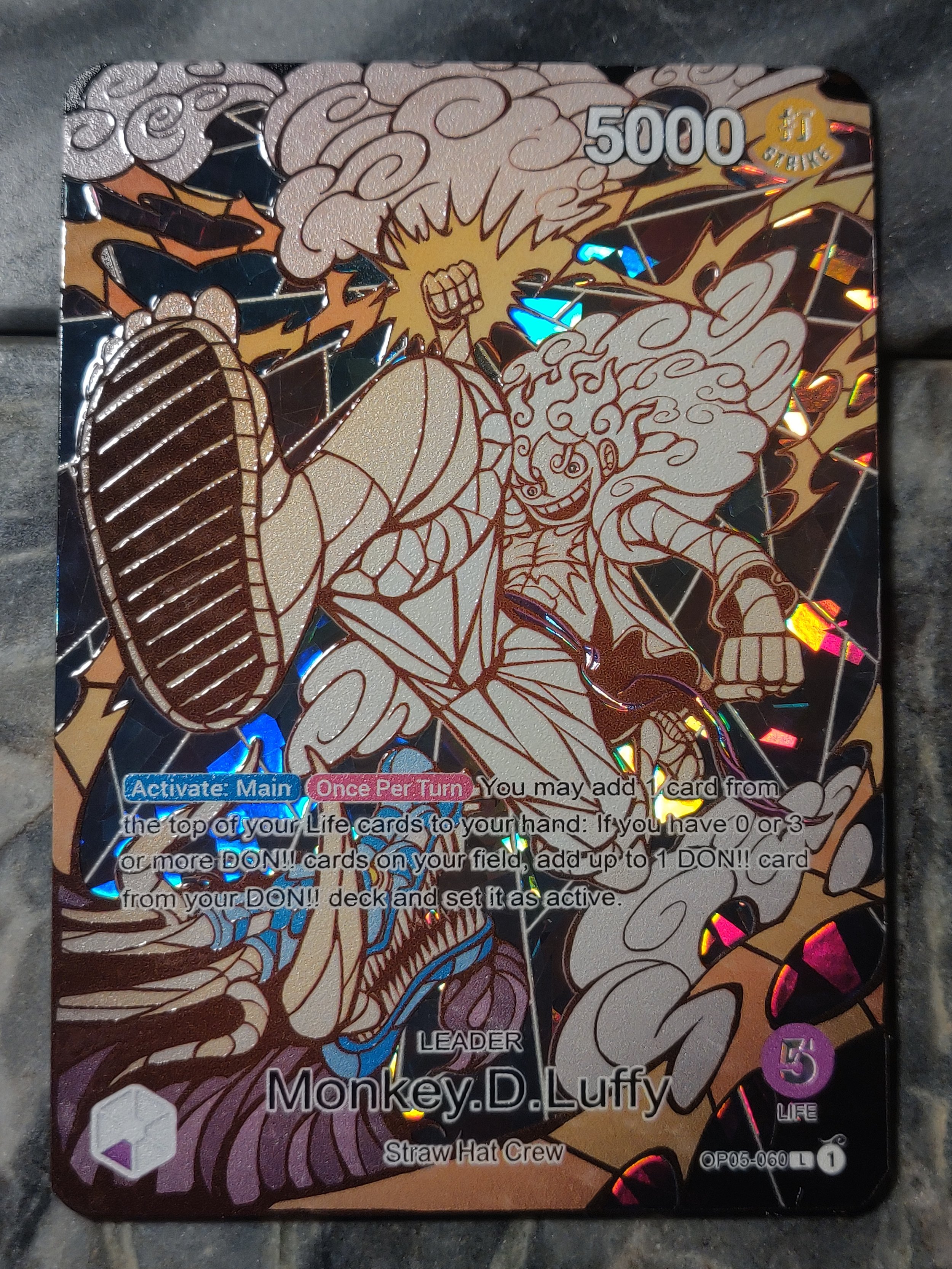 LIMITED SERIALIZED Metal Gear 5 Stained Glass Shatterfoil Purple