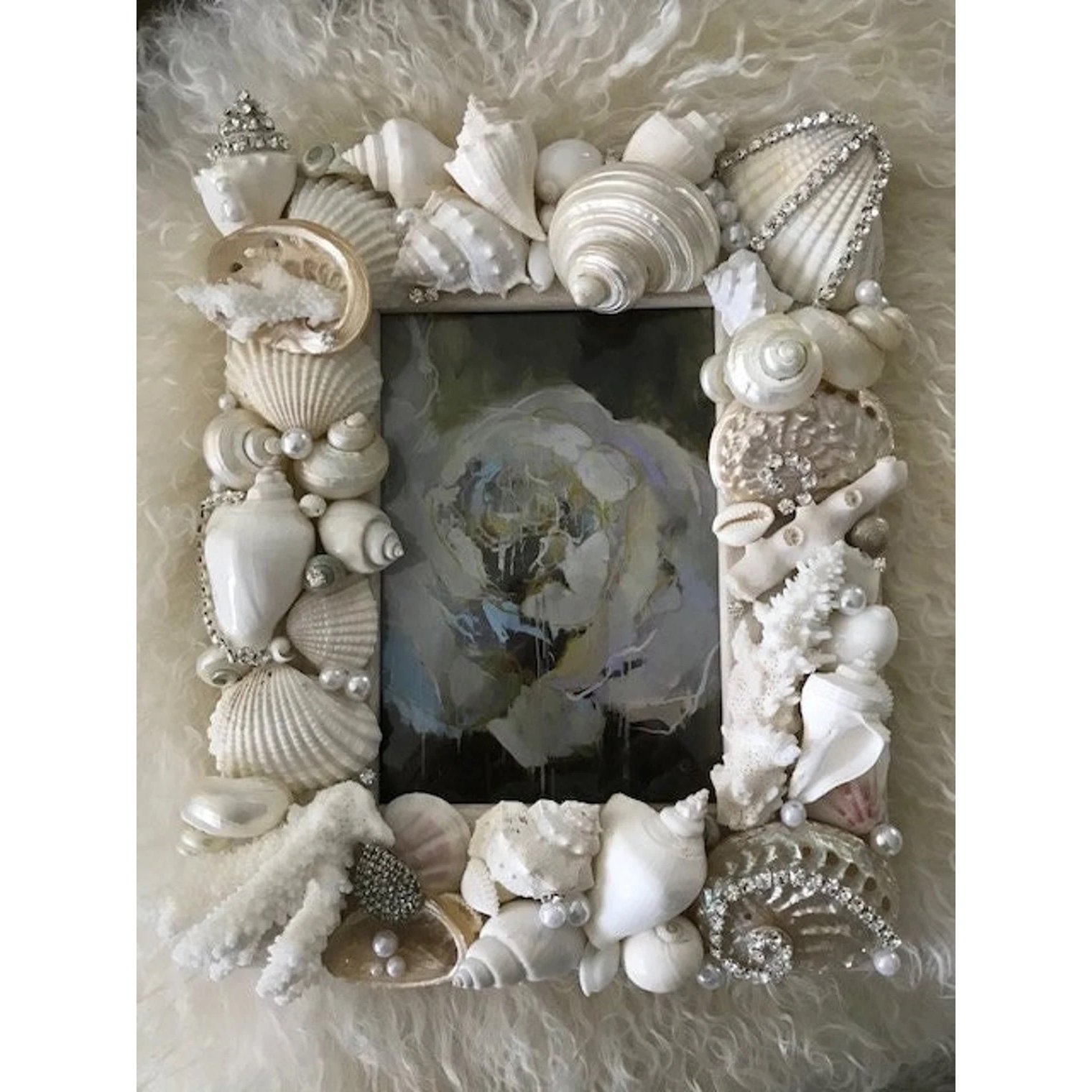Swarovski Embellished Shell Frame — Candy's Cottage