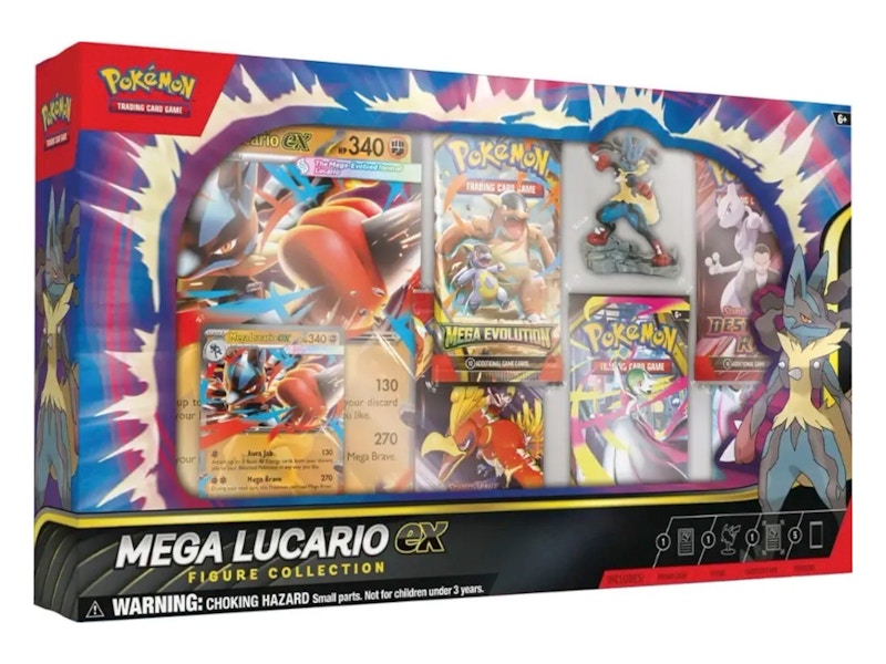2025 Pokémon Mega Evolution Mega Lucario ex Figure Collection Box