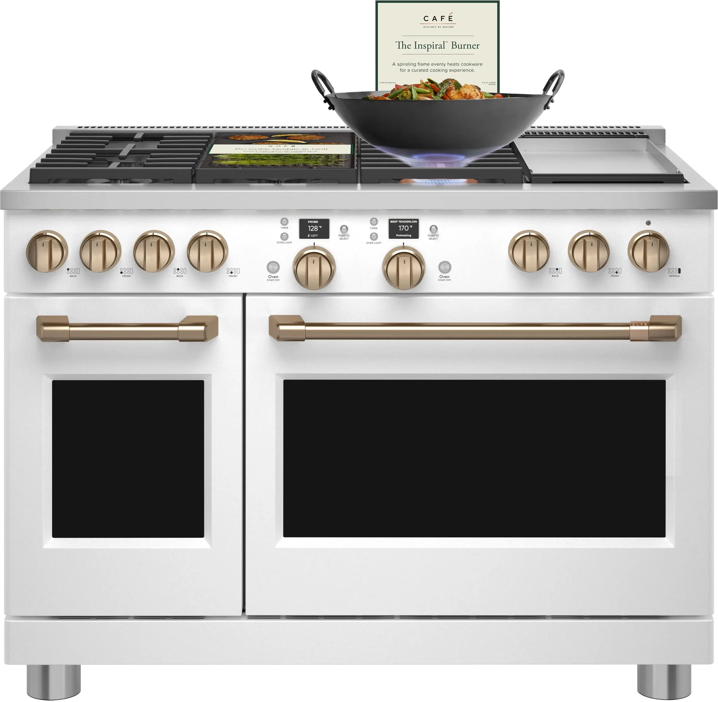 Cafe C2Y486P4TW2 48 Inch Smart Professional Dual Fuel Range Matte