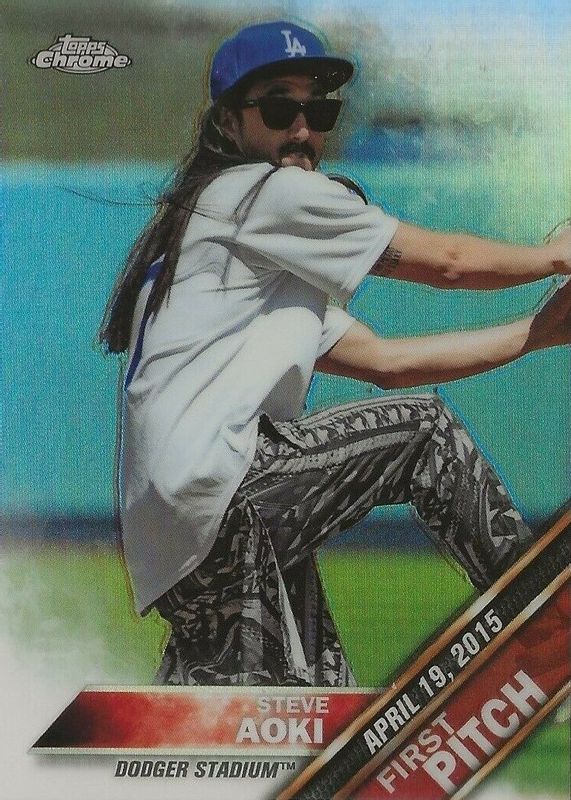 Steve Aoki 2016 Topps Chrome #FPC-11 First Pitch Price Guide