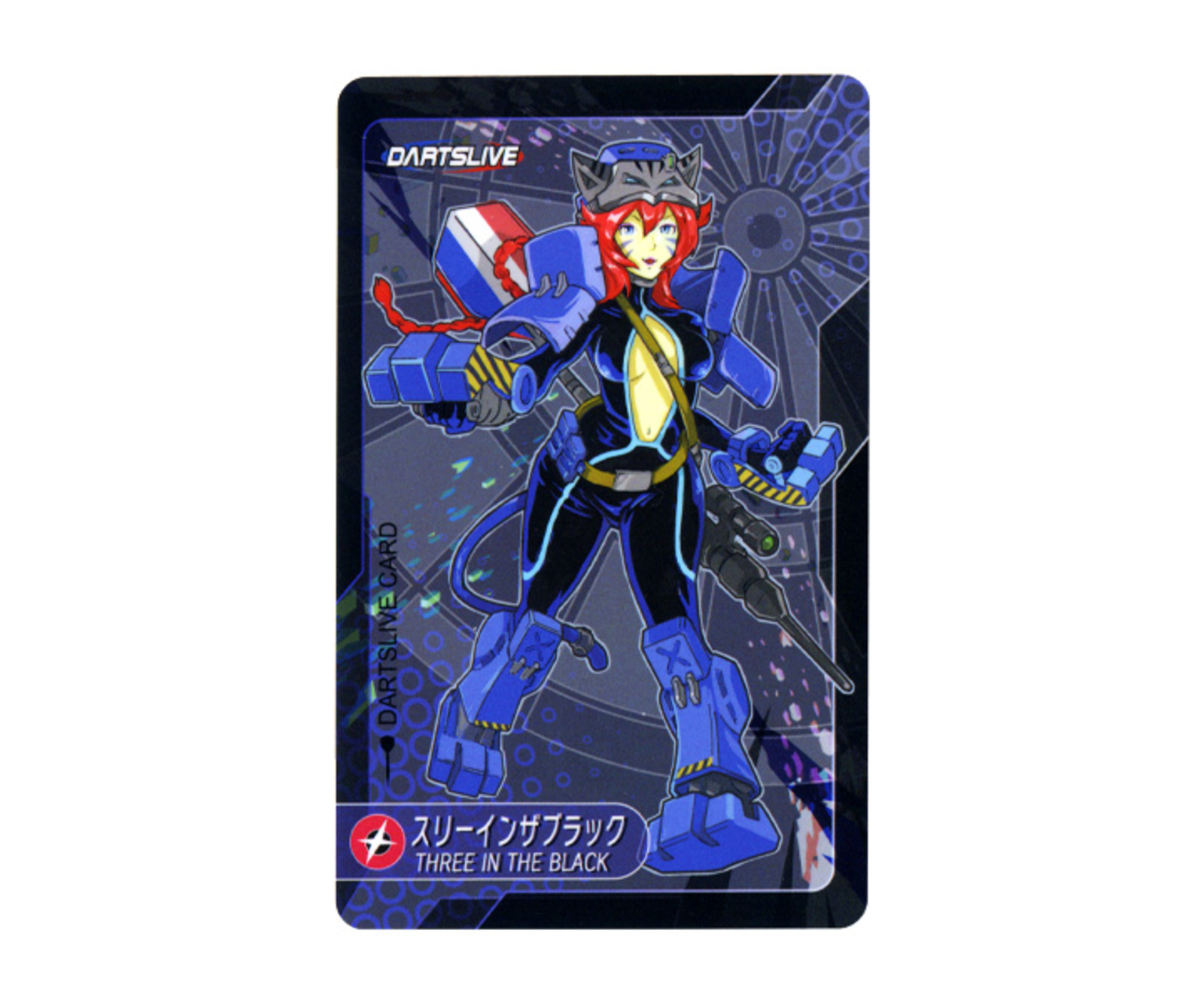 ダーツゲームカード【ダーツライブ】NO.1565 THREE IN THE BLACK