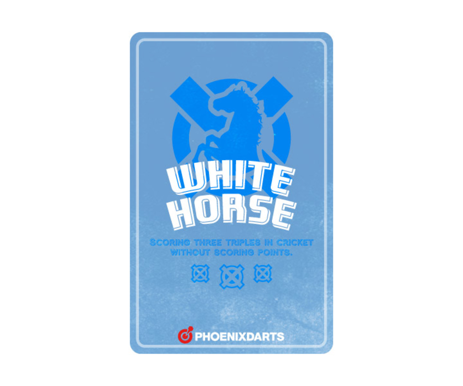 ダーツゲームカード【フェニックス】NO.2031 WHITE HORSE｜ダーツ用品