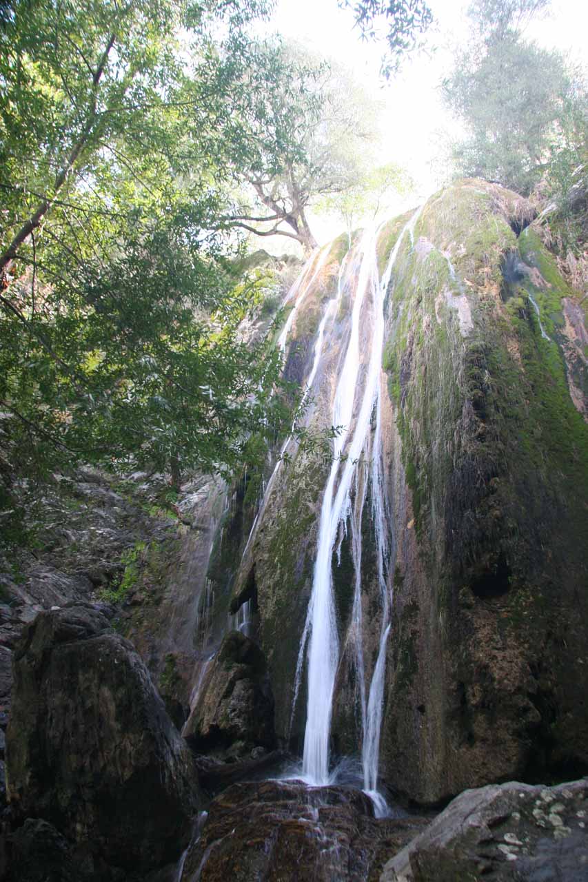 Rose Valley Falls - Limestone Waterfall by Ojai with a Cave
