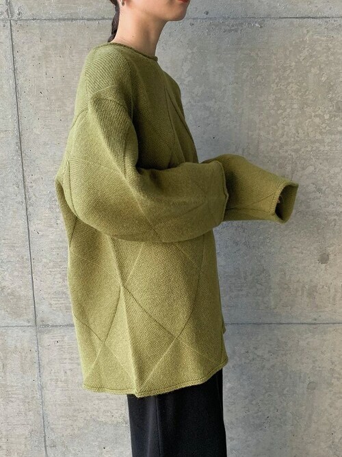 セール】ランダムスクエア編みニット（ニット/セーター）｜select MOCA