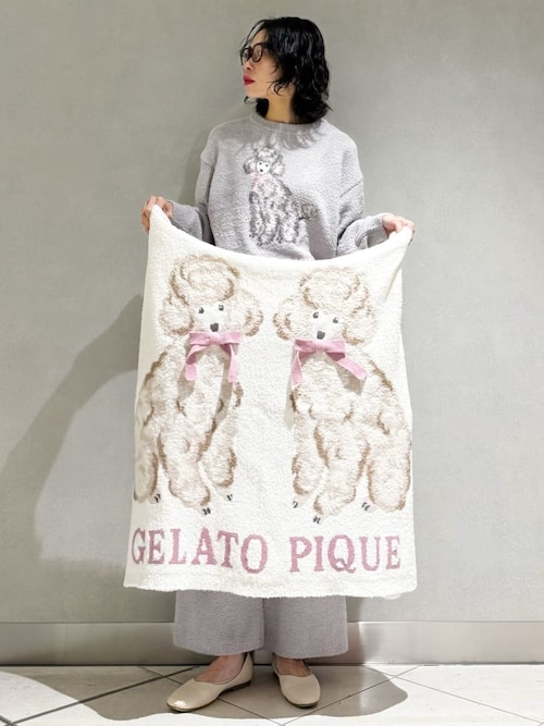 セール】プードルジャガードプランケット（ブランケット）｜gelato