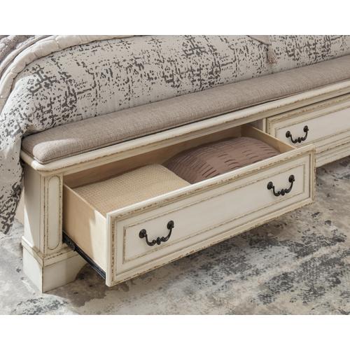 B743B33 by Ashley Furniture - Realyn King Upholstered Panel Bed