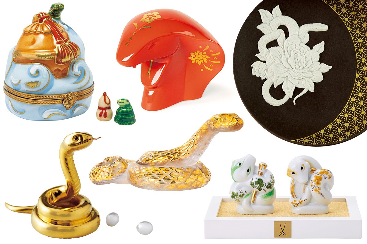 へび年・2025年の幸福を願って──。個性豊かな「巳」のインテリア