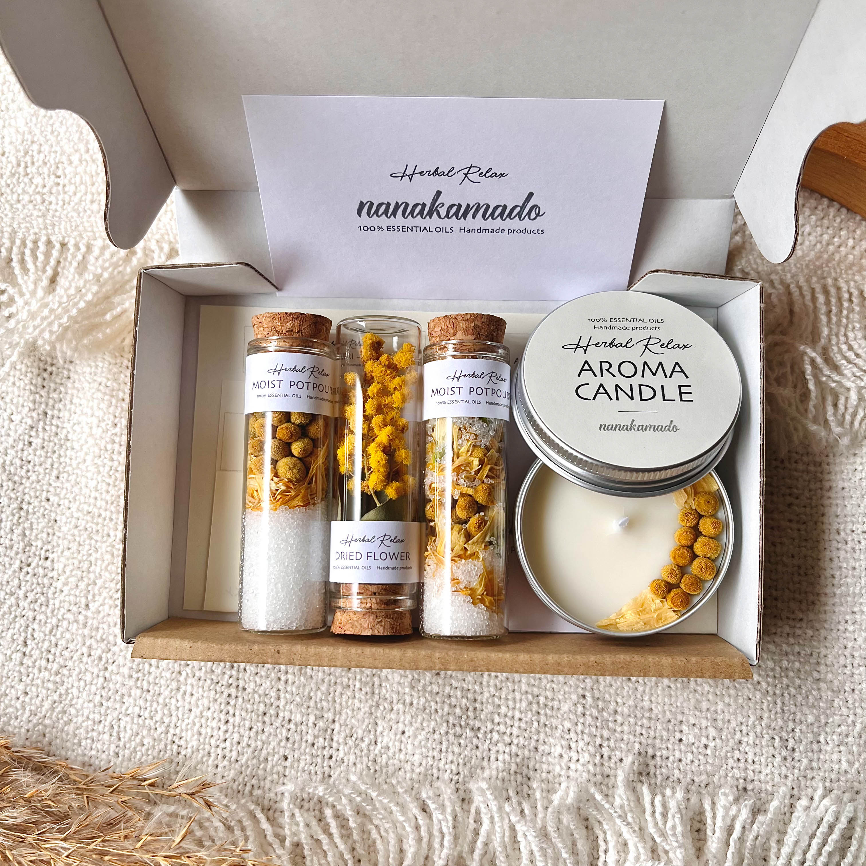 蜜蝋アロマキャンドル・ミニサシェセット | Letie（レティ）の