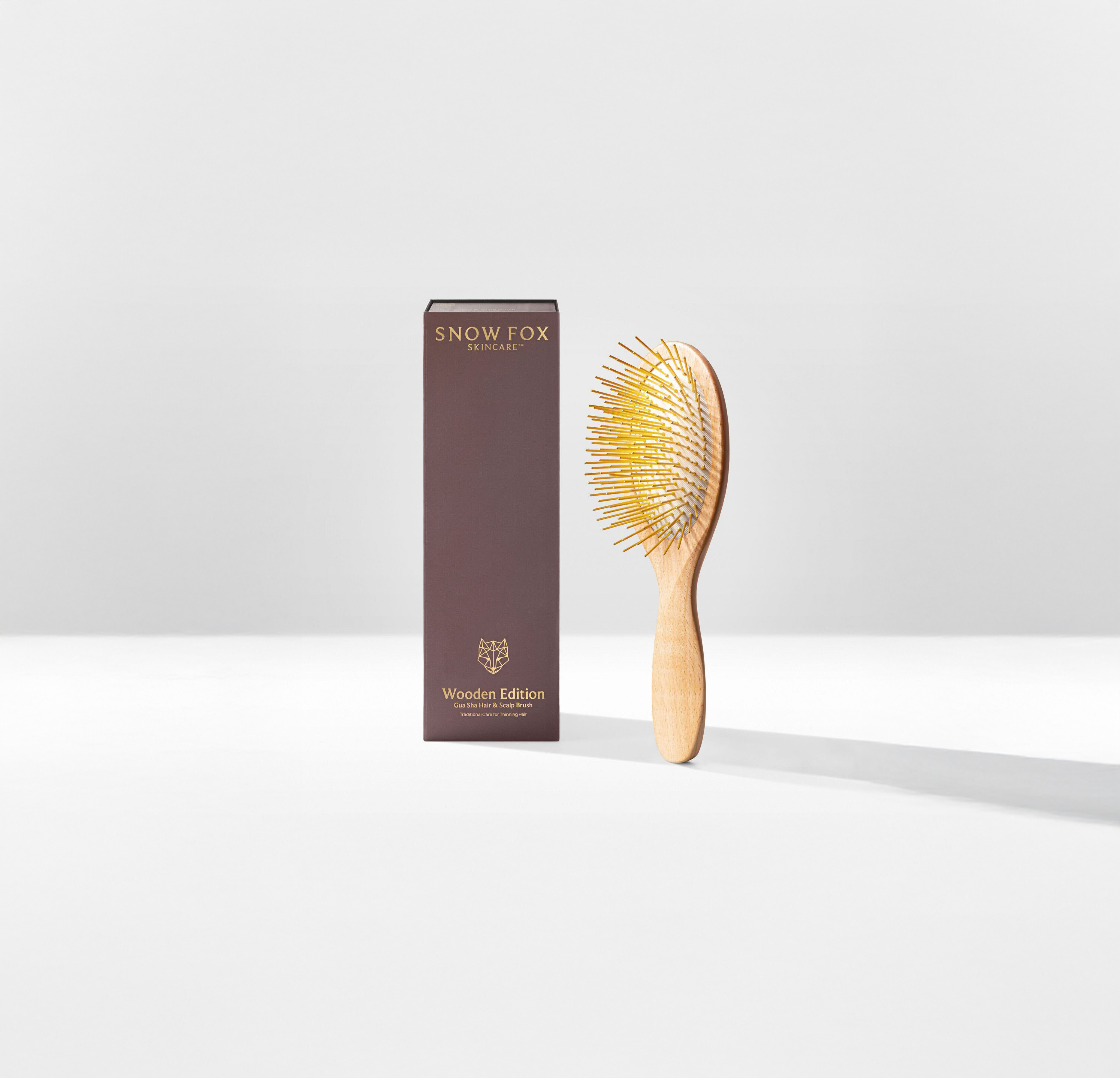 プレミアム FOXカッサ ウッド ヘアブラシ | SNOW FOX SKINCARE（スノー