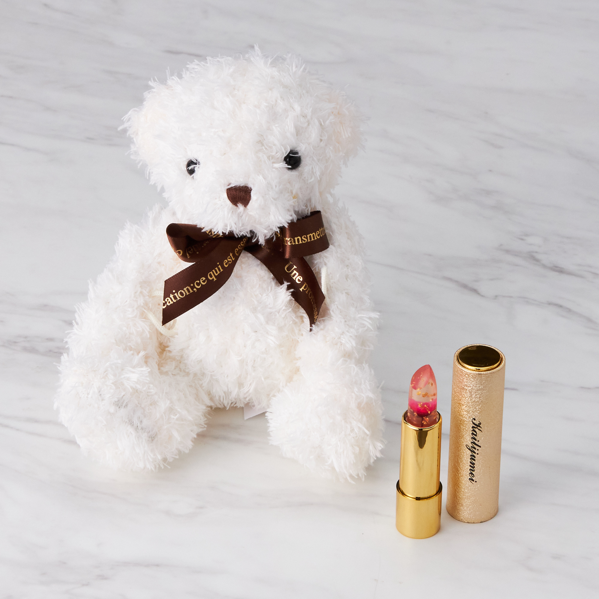 タンプ限定/ギフトBOX/名入れ】リップ＆テディベアセット | kailijumei