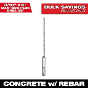 Milwaukee 1-1/8 in. x 21 in. 4-Cutter SDS-MAX Carbide Drill Bit 48