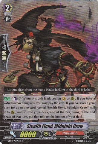 Stealth Fiend, Midnight Crow (7667) - Cardfight Vanguard Card Database