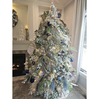 K173476LED - Flocked Kiana Pine Christmas Tree | Vickerman