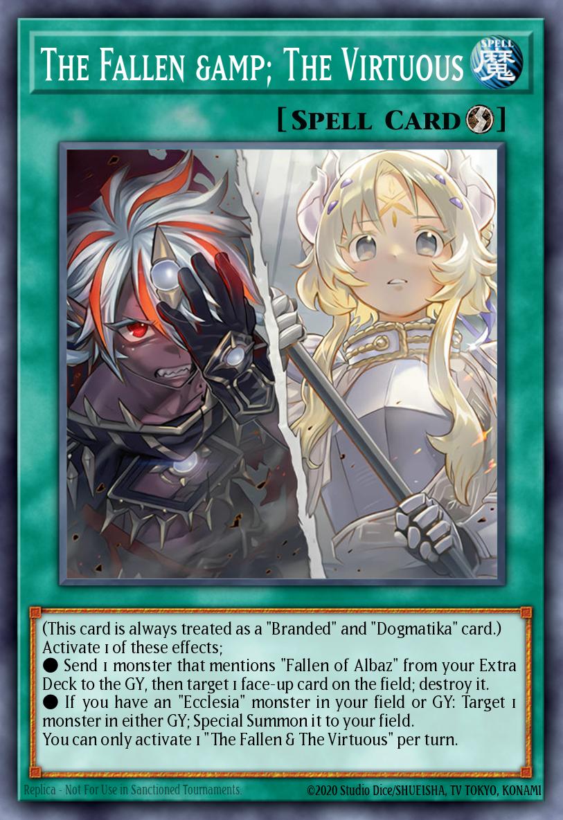 The Fallen & The Virtuous - Yu-Gi-Oh! Card Database - YGOPRODeck