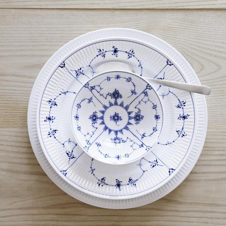 Royal Copenhagen, Blue Fluted Plain Dinner Plate | Zola