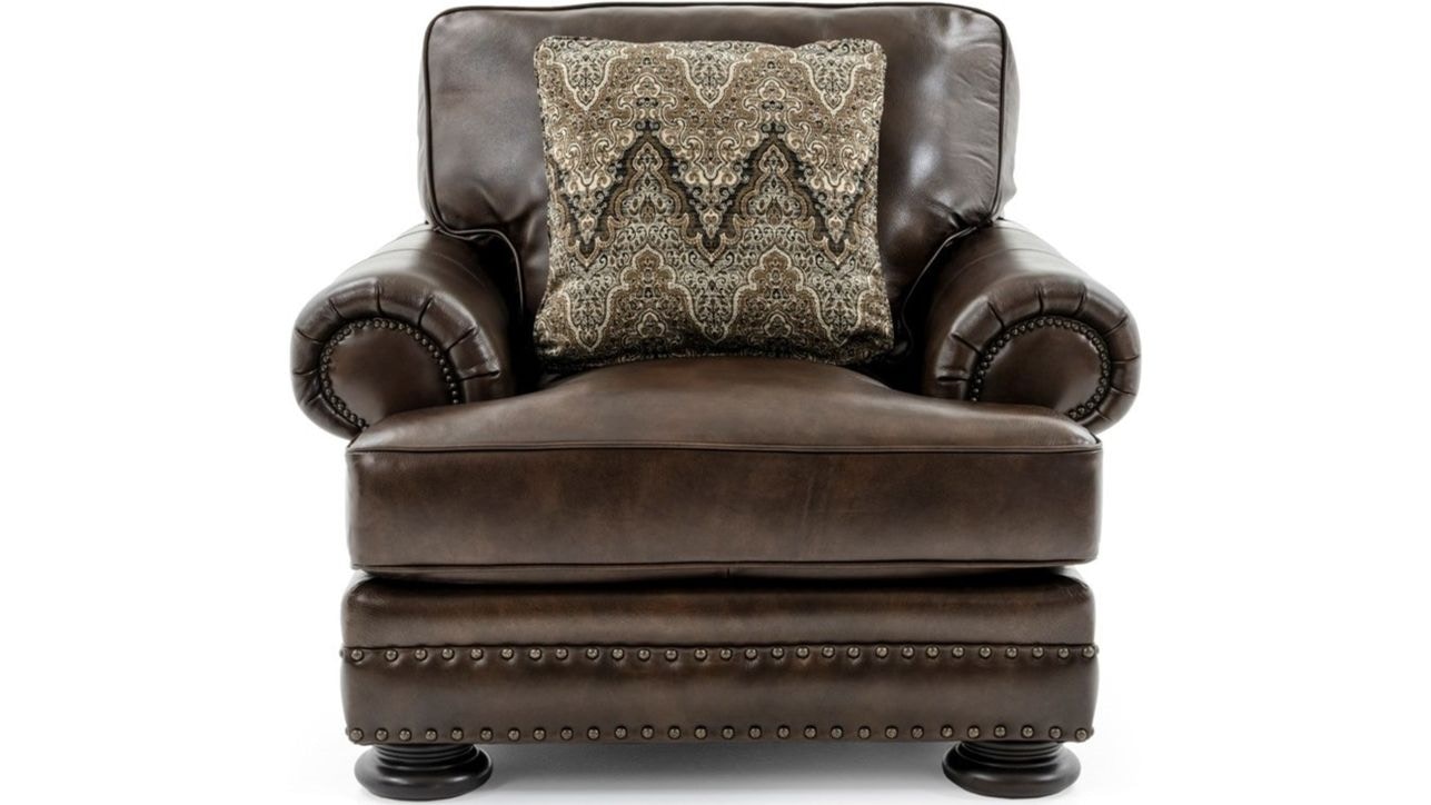 Bernhardt Living Room Foster Leather Chair 5372L - Andrews