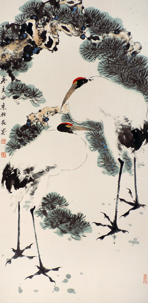 松鹤长春图素材图片下载-素材编号08324376-素材天下图库