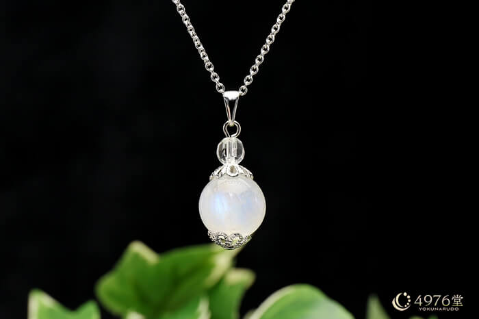 ブルームーンストーン ネックレス 10mm ｜ 天然石通販の4976堂