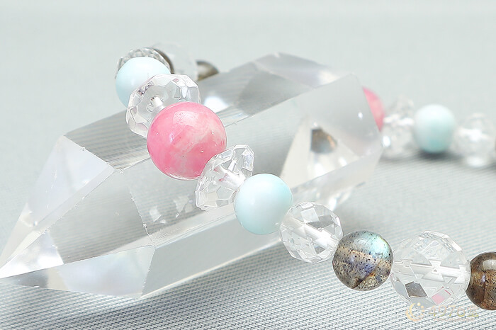 インカローズ・ラリマー・ラブラドライト ブレスレット ｜ 天然石通販