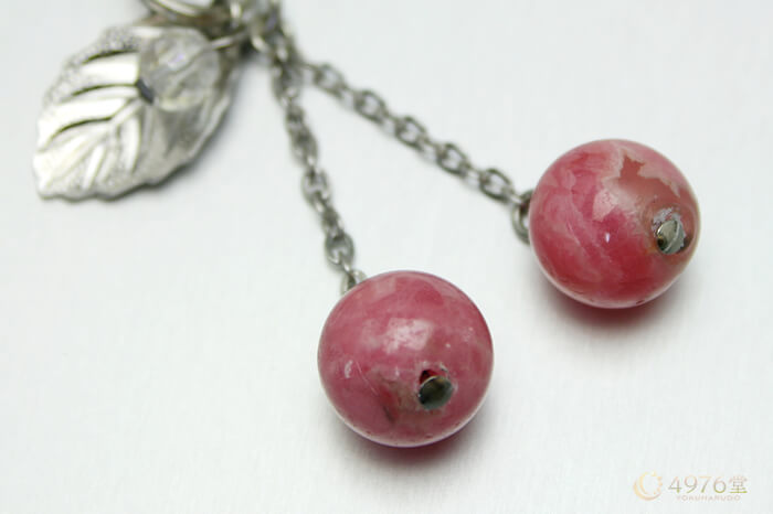 インカローズ・チェリー ストラップ ｜ 天然石通販の4976堂