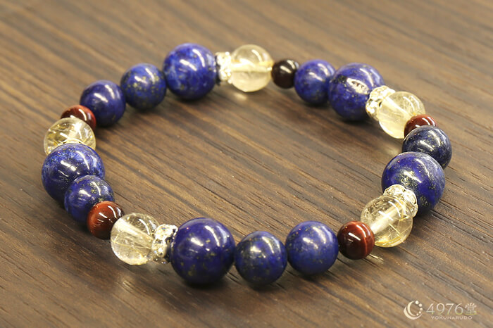 ラピスラズリ・ルチルクォーツ・レッドタイガーアイ ブレスレット
