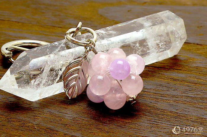 ローズクォーツ・ラベンダーアメジスト キーホルダー ｜ 天然石通販の