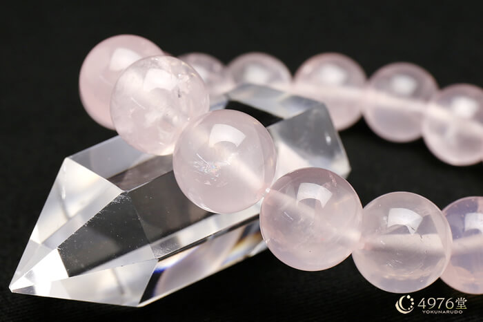 ローズクォーツ ブレスレット 12mm ｜ 天然石通販の4976堂