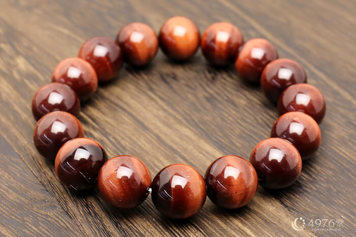 レッドタイガーアイ ブレスレット 12mm ｜ 天然石通販の4976堂