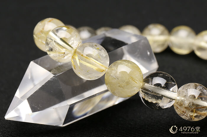 ルチルクォーツ ブレスレット 10mm ｜ 天然石通販の4976堂