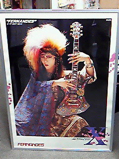 2/27 hideポスター hide with ペイントギター フェルナンデス | ロック