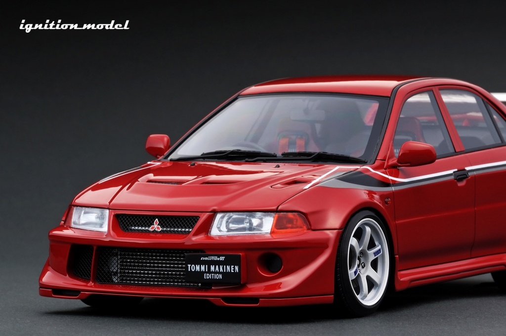 出揃った1/18「ランサーエボリューションVI」。モデルごとの仕様違いに