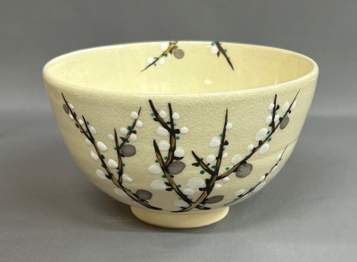 真葛焼 五代宮川香斎 梅絵茶碗 鵬雲斎 | 茶道具 小西康のぶろぐ