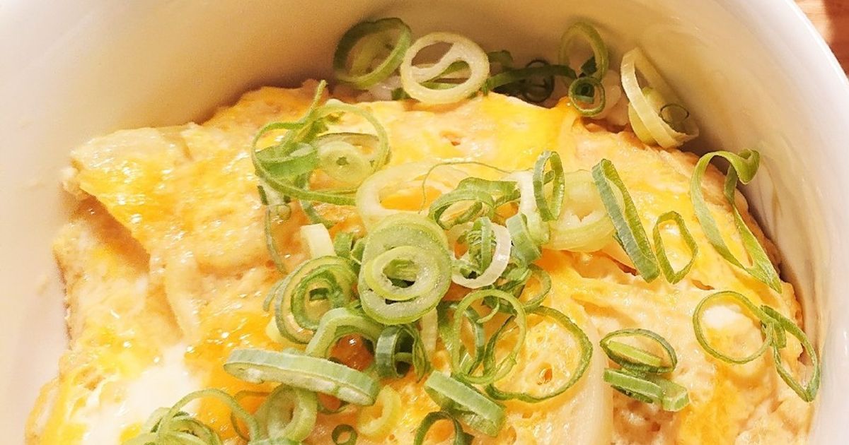 レンジ玉子丼(または親子丼) by ひよこまめ52 【クックパッド】 簡単