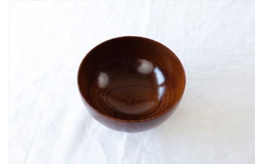 小田原漆椀ケヤキ 大 【お椀 食器 木 雑貨 汁椀 豚汁 具沢山 小田原