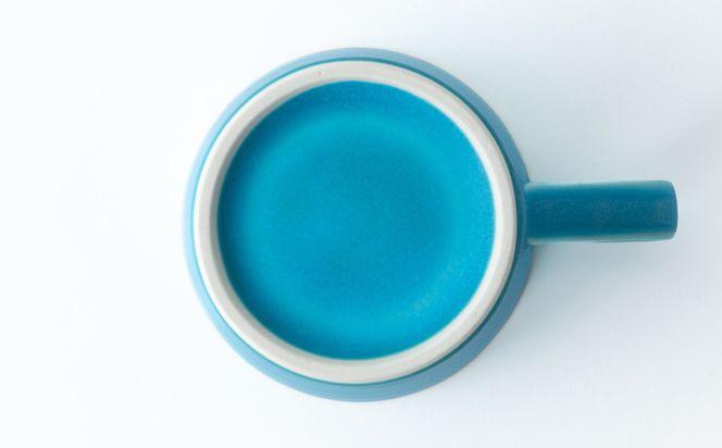 瑞光窯-ZUIKOU-】コーヒーカップ tall (ターコイズブルー/青)［ 京都
