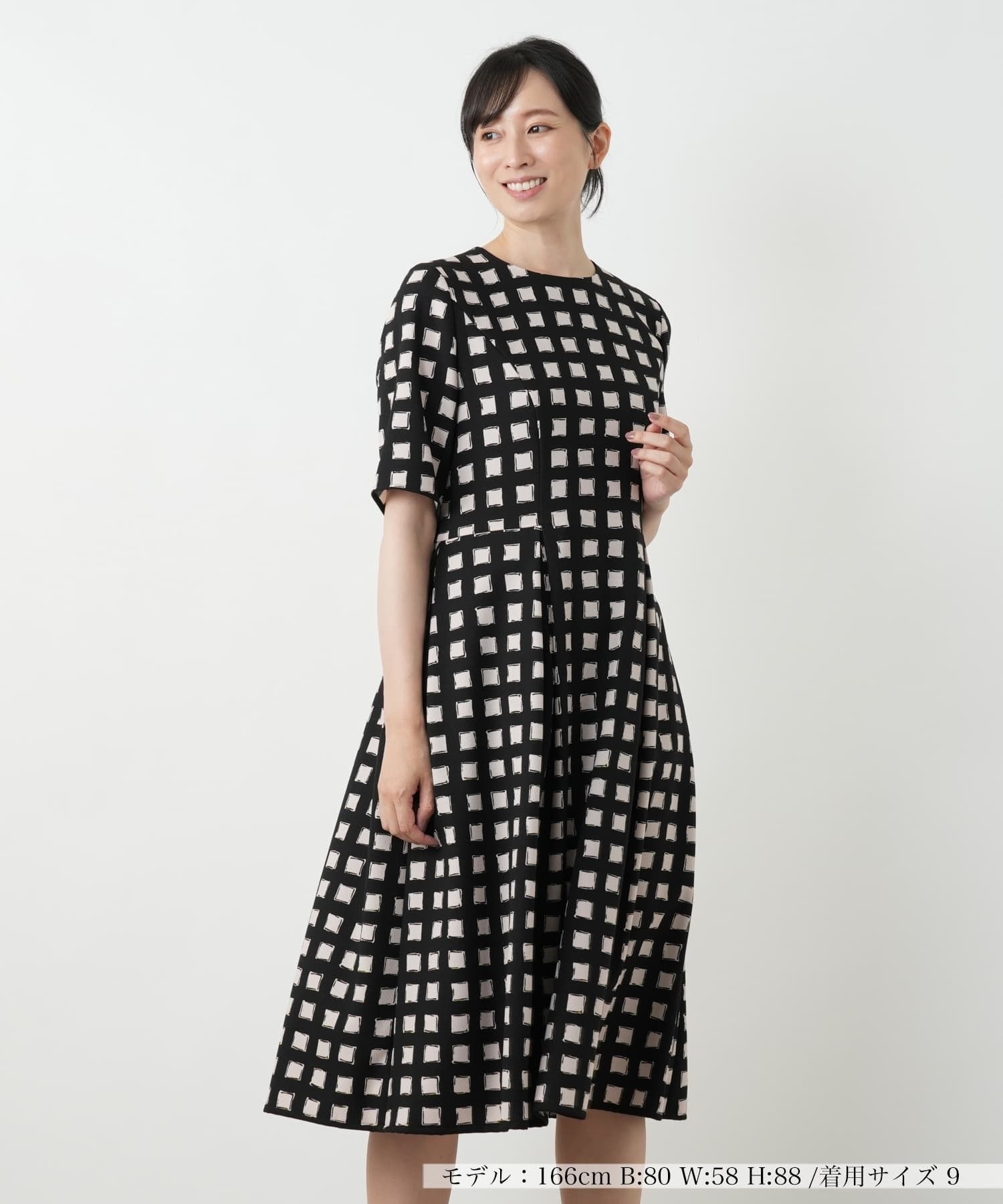 格子柄フレアワンピース|レリアン | レリアン公式オンラインストア
