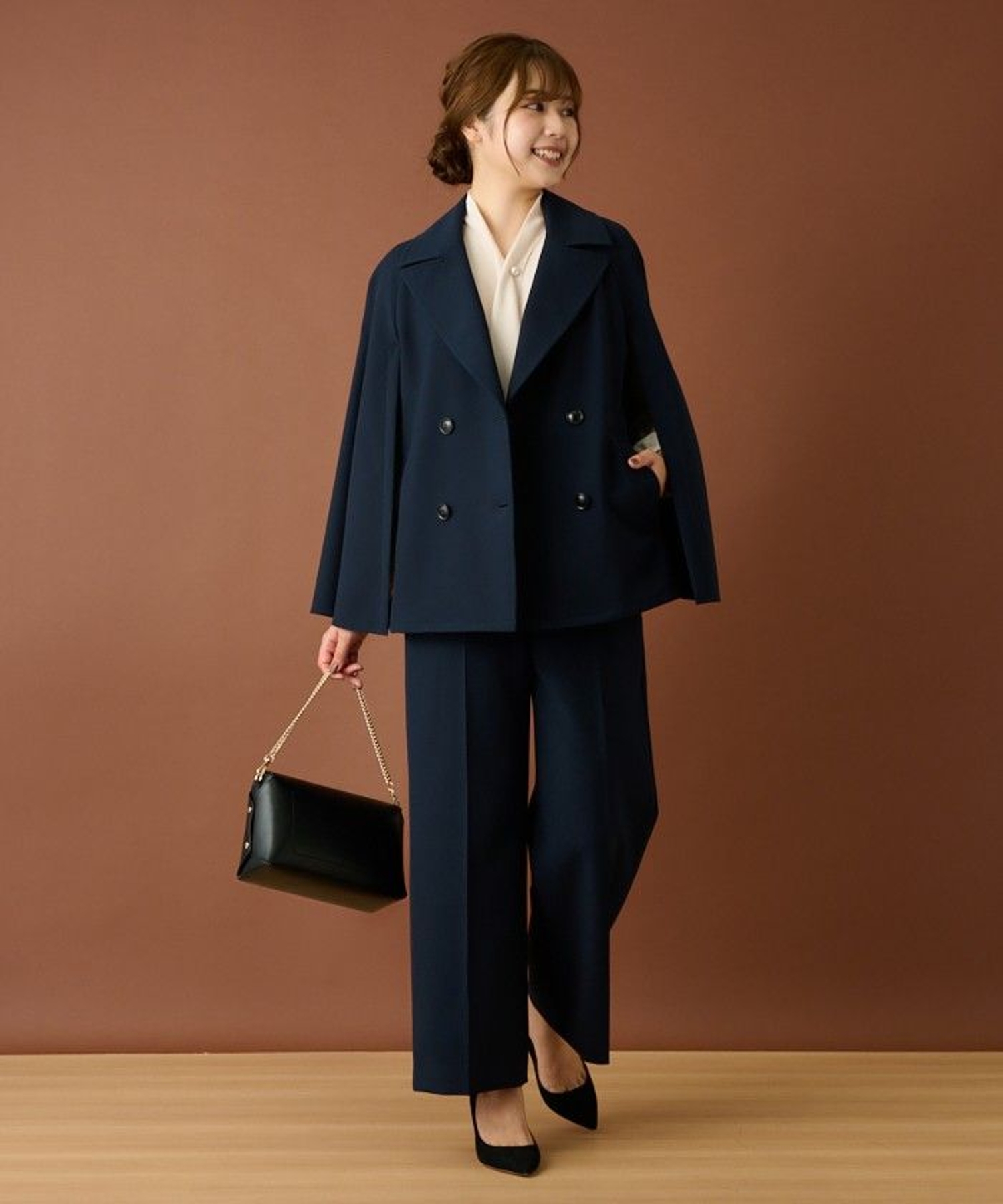 ケープ風ダブルジャケット|レリアン | レリアン公式オンラインストア