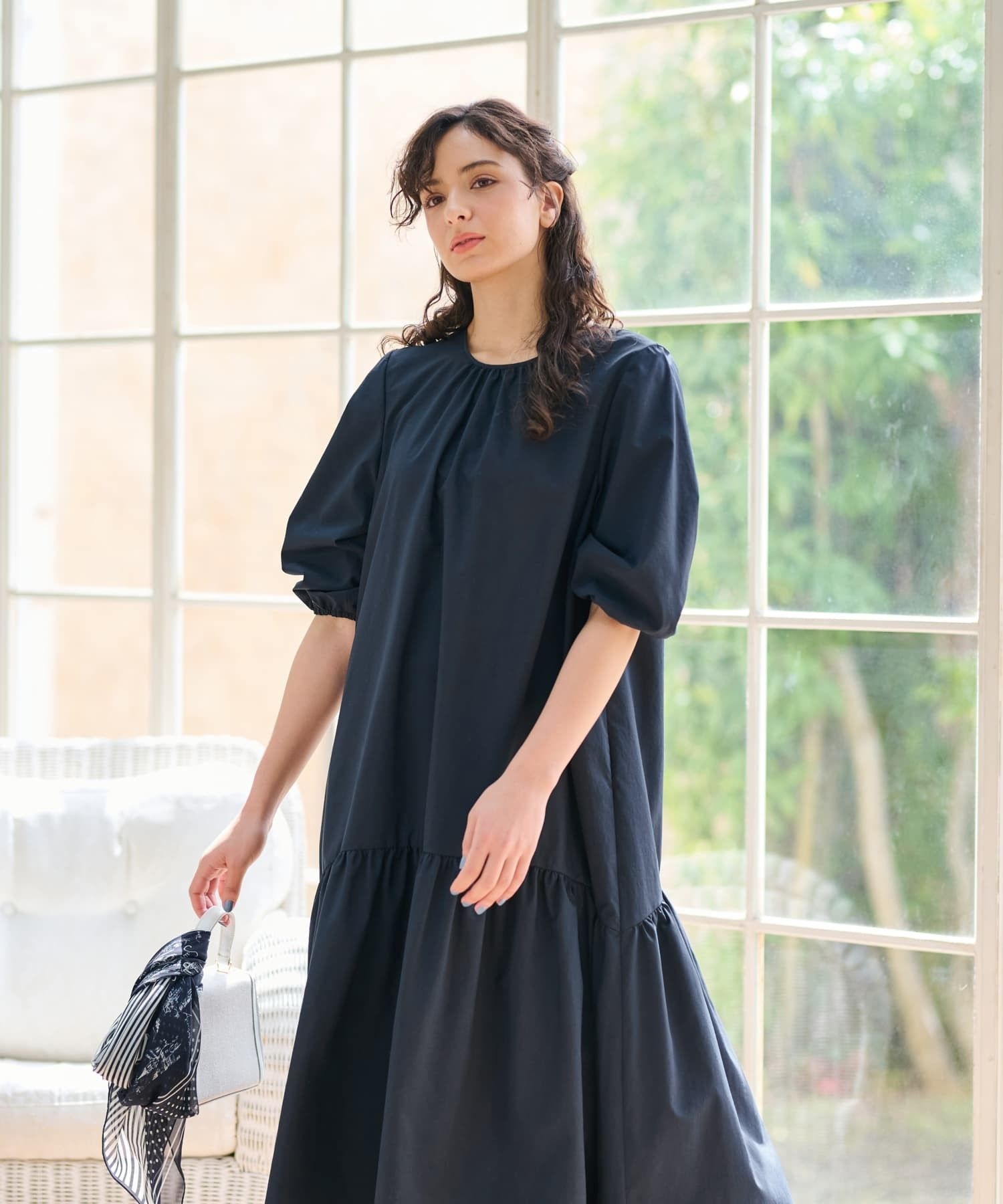 洗える ギャザーワンピース|キャラ・オ・クルス | レリアン公式