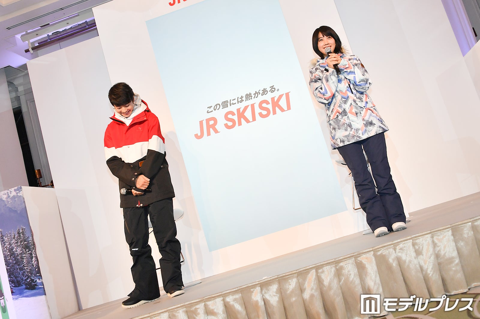 伊藤健太郎、松本穂香にスノーボードレクチャー 胸キュンカップル動画