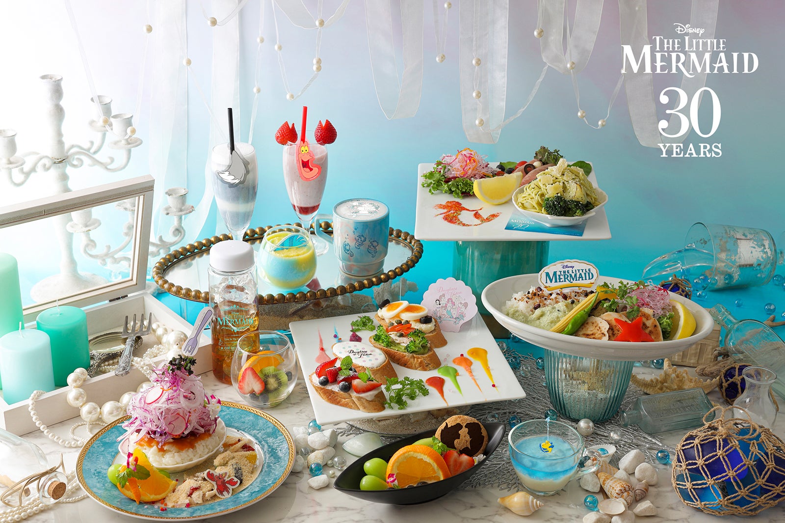 ディズニー映画「リトル・マーメイド」カフェ、東京・大阪・名古屋
