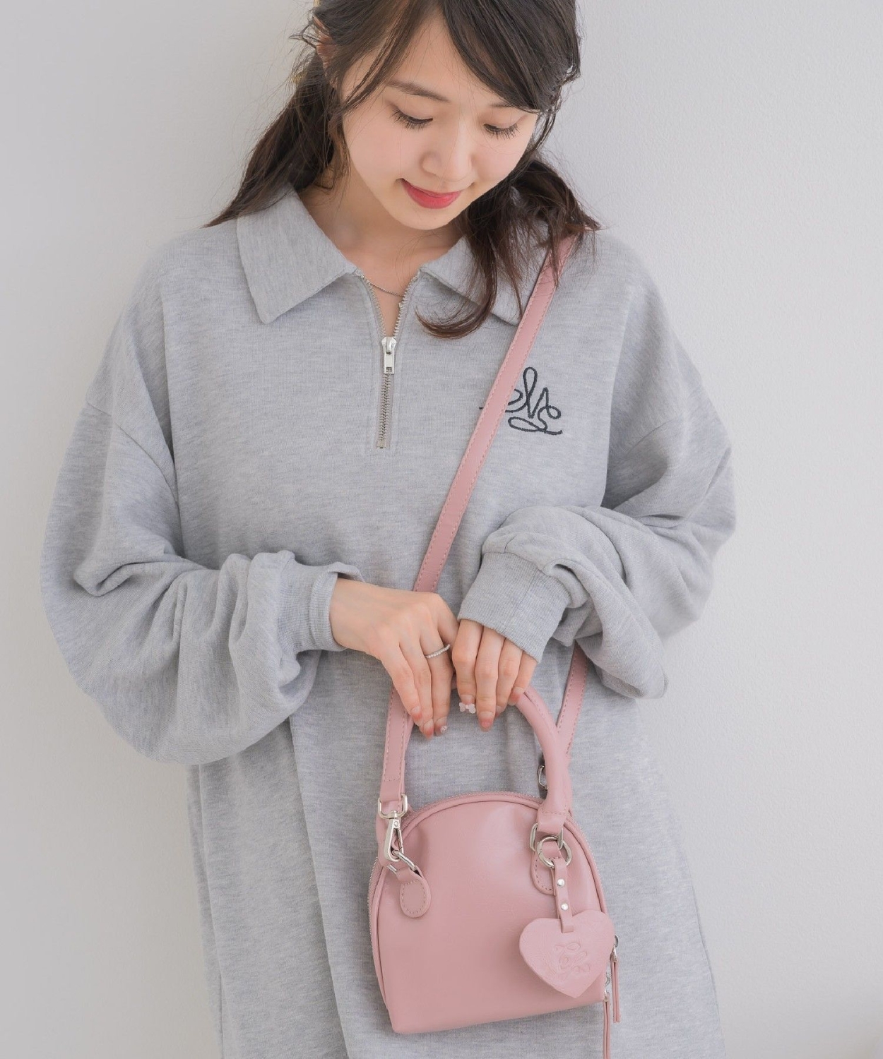 ハートチャーム付きバッグ|ems excite | RETRO GIRL ONLINE STORE