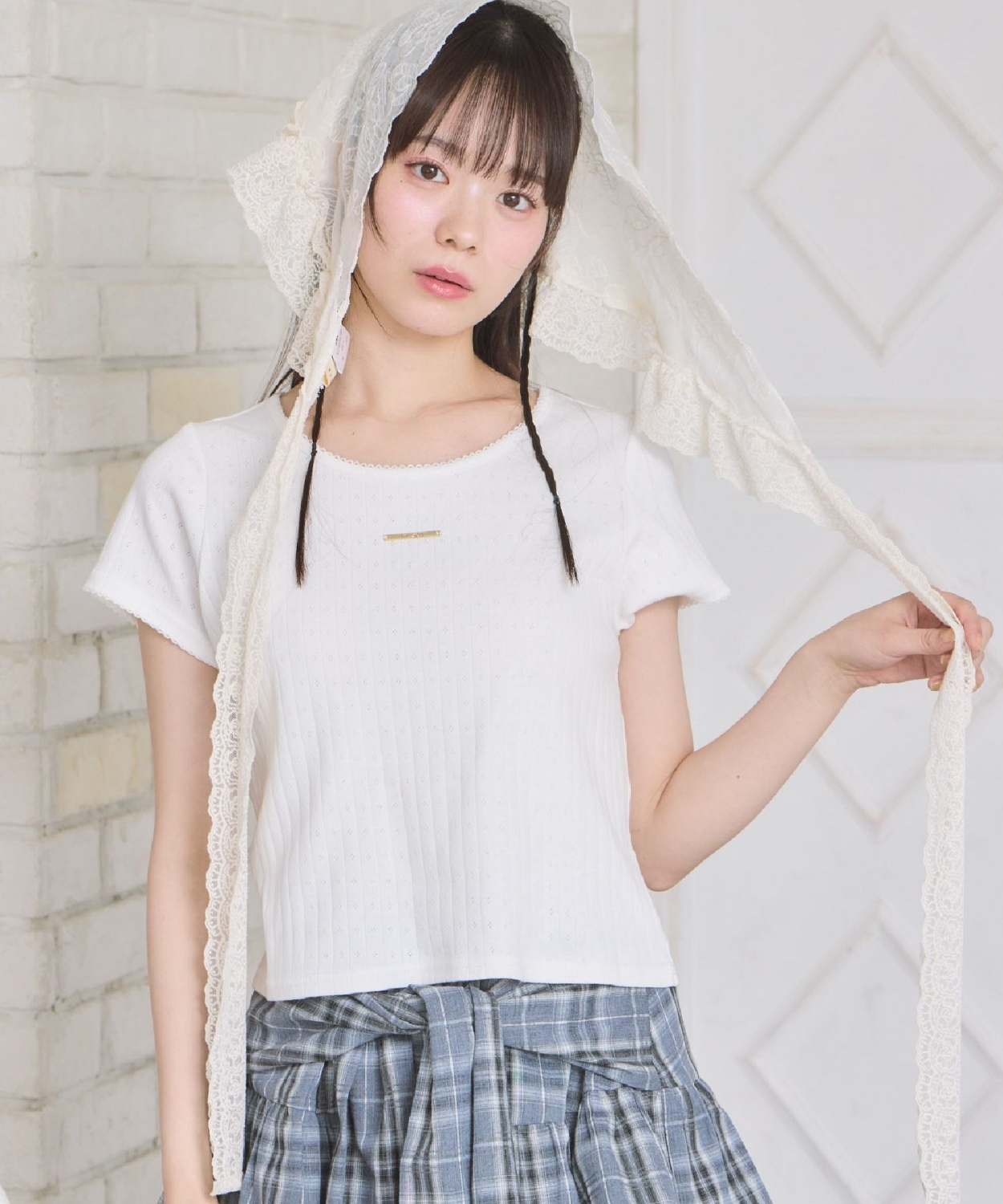 プレート付き針抜きTEE|ems excite | RETRO GIRL ONLINE STORE レトロ